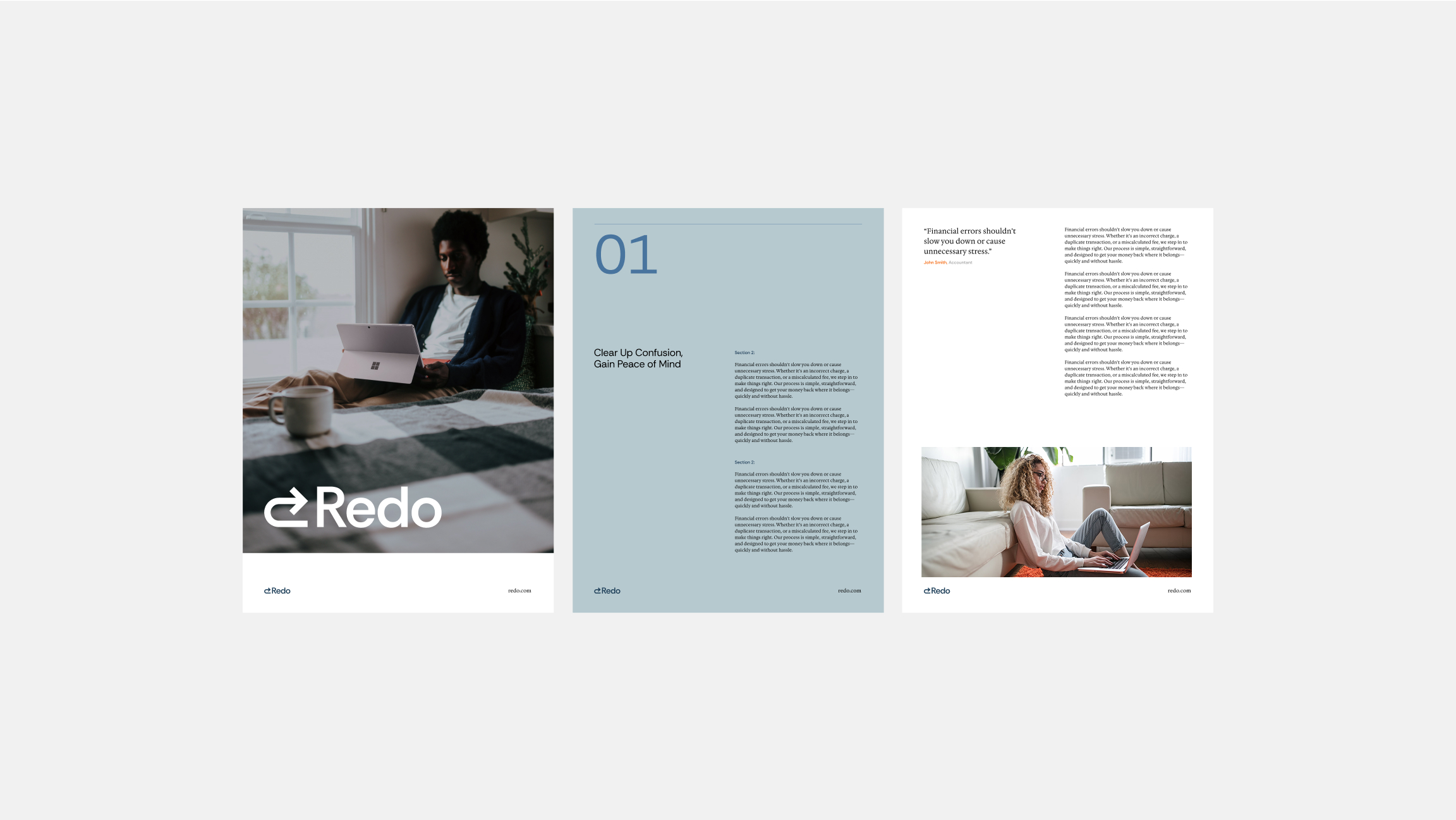 Redo brand brochure